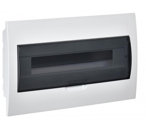 Бокс ЩРВ-П-18 модулей встраиваемый пластик IP41 (252х398х102мм)  MKP12-V-18-41-G  GENERICA