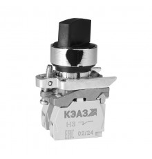 Переключатель  КПЕ1511РС-черный-1но+1нз-ручка-фикс-2поз-IP54  275273  КЭАЗ