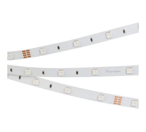 Лента светодиодная RT-B30-10mm 24V RGB (7.2 W/m, IP20, 5060, 5m) (arlight, Открытый)  022066(2)  Arlight