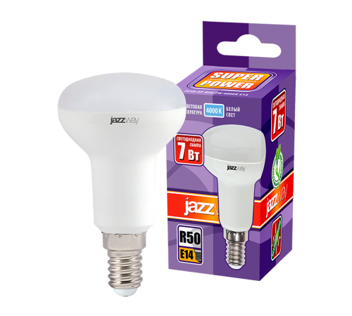 Лампа светодиодная PLED- SP R50 7w 4000K E14 230/50  .5019751  Jazzway