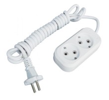 Удлинитель "Эксперт" 2 гнезда  5 метров 10А/2,2кВт без заземления ПВС 2х0,75  EKF PROximaUBA10-275-2-05EKF