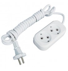 Удлинитель "Эксперт" 2 гнезда  3 метра 10А/2,2кВт без заземления ПВС 2х0,75  EKF PROximaUBA10-275-2-03EKF