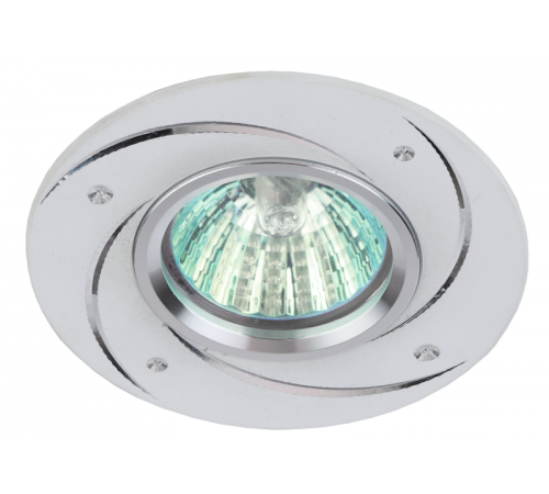 Светильник встраиваемый точечный литой под лампу KL43 WH/1 "алюминевый " MR16, 12V/220V, 50W белый  Б0049561  ЭРА