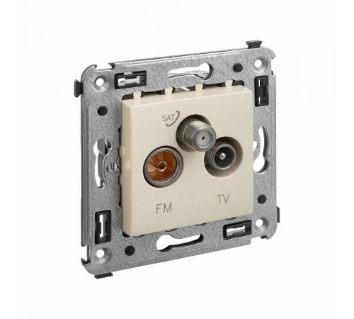 Розетка TV-FM-SAT в стену, "Avanti", "Ванильная дымка"  4405533  DKC