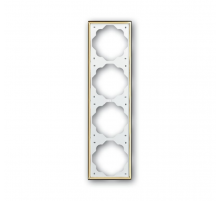 Рамка 4-постовая, серия impuls, цвет золото  1754-0-3641   2CKA001754A3641  ABB