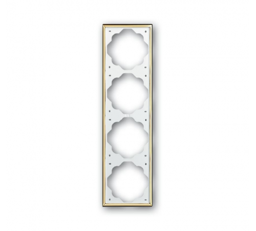 Рамка 4-постовая, серия impuls, цвет золото  1754-0-3641   2CKA001754A3641  ABB