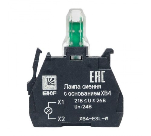 Лампа сменная c основанием XB4 белая 24В EKF PROxima    XB4-ESL-W   EKF 