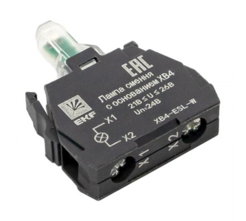 Лампа сменная c основанием XB4 белая 24В EKF PROxima    XB4-ESL-W   EKF 