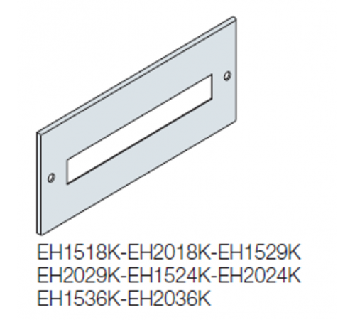 Панель под 24 DIN-модуля 200x600мм ВхШ  EH2024K  ABB
