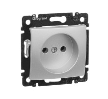 Valena Алюминий Розетка 1-ая б/з  770116  Legrand