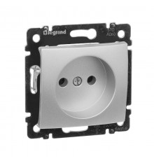 Valena Алюминий Розетка 1-ая б/з  770116  Legrand