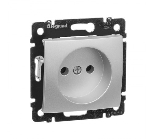 Valena Алюминий Розетка 1-ая б/з  770116  Legrand