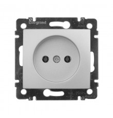 Valena Алюминий DIY Розетка без заземления без шторок 16А 250В винтовые зажимы  694341  Legrand