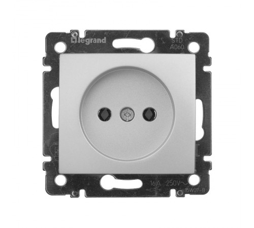 Valena Алюминий DIY Розетка без заземления без шторок 16А 250В винтовые зажимы  694341  Legrand