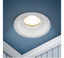 Встраиваемый светильник влагозащищенный  WR4 SWH MR16/GU5.3 IP44 белый матовый  Б0061185  ЭРА