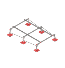 Опорная конструкция для установки оборудования TECHNORAPTOR FOOT 2000х3000 тип 1  KM-TR-F-SSEI-2000-3000-1  КМ - профиль