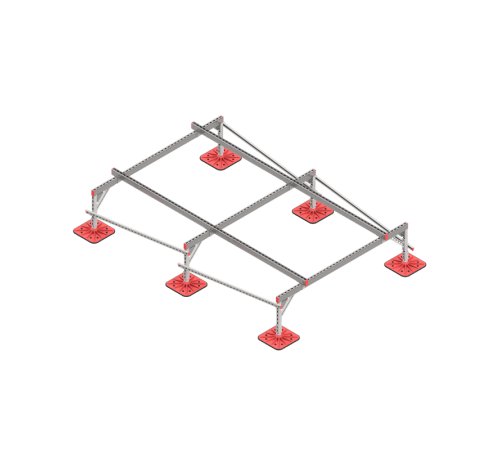 Опорная конструкция для установки оборудования TECHNORAPTOR FOOT 2000х3000 тип 1 HD  KM-TR-F-SSEI-2000-3000-1 HD  КМ - профиль