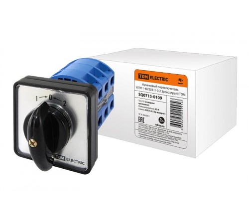 Кулачковый переключатель КПУ11-40/203 (1-0-2 3р (возврат))  SQ0715-0109  TDM