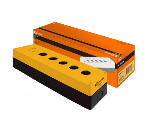 Корпус КП105(6) для кнопок 5(6) мест желтый   SQ0705-0010  TDM