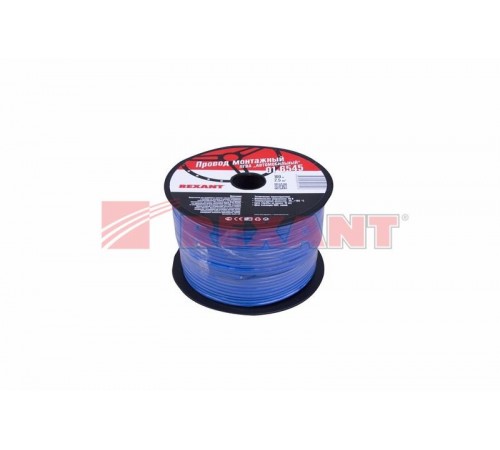 Провод ПГВА REXANT 1х2.50 мм, синий, бухта 100 м  01-6545  REXANT