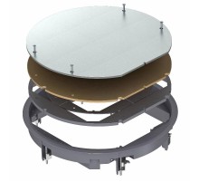 Ревизионный лючок ZESR9-2 U (полиамид,серый) (ZESR9-2 U12T7011)  7406805  OBO Bettermann