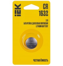 Батарейка дисковая литиевая  CR1632 (1шт/блистер)  ABT-CR1632-OP-L01  IEK