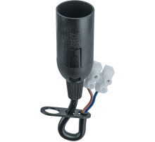 Патрон электрический NLH-P-F-BL-E14-TB пластиковый черный с КЗВ  61353  Navigator