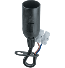 Патрон электрический NLH-P-F-BL-E14-TB пластиковый черный с КЗВ  61353  Navigator