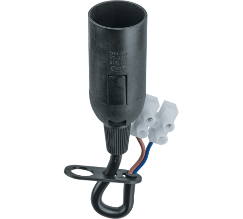 Патрон электрический NLH-P-F-BL-E14-TB пластиковый черный с КЗВ  61353  Navigator