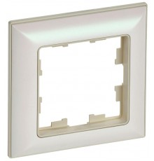 BRITE Рамка 1-ая РУ-1-Бр бежевый/жемчуг  BR-M12-12-1-K10  IEK