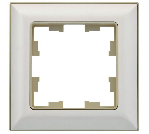 BRITE Рамка 1-ая РУ-1-Бр бежевый/жемчуг  BR-M12-12-1-K10  IEK