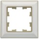 BRITE Рамка 1-ая РУ-1-Бр бежевый/жемчуг  BR-M12-12-1-K10  IEK