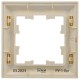 BRITE Рамка 1-ая РУ-1-Бр бежевый/жемчуг  BR-M12-12-1-K10  IEK
