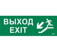 Этикетка самоклеящаяся  280х100мм "Выход/лест. вниз/фигура"   LPC10-1-28-10-VLVNF  IEK