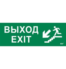 Этикетка самоклеящаяся  280х100мм "Выход/лест. вниз/фигура"   LPC10-1-28-10-VLVNF  IEK