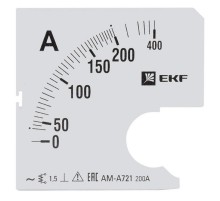Шкала сменная для A721 200/5А-1,5 EKF PROxima  s-a721-200  EKF