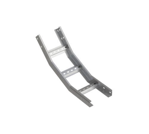 Угол лестничный вертикальный внутренний 45 гр. 50х100х1,2 мм R600 N  LNL45-50-100-1.2-R600 N  КМ - профиль