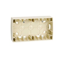 Simon 82 Монтажная коробка для накладного монтажа, 2 поста, 158х89х37мм, S82, S82N, слоновая кость  82761-31  Simon