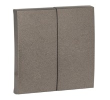 Валенсия лицевая панель выключателя 2-кл. проходного 10А графит EKF PROxima   ESV10-L-027-60   EKF