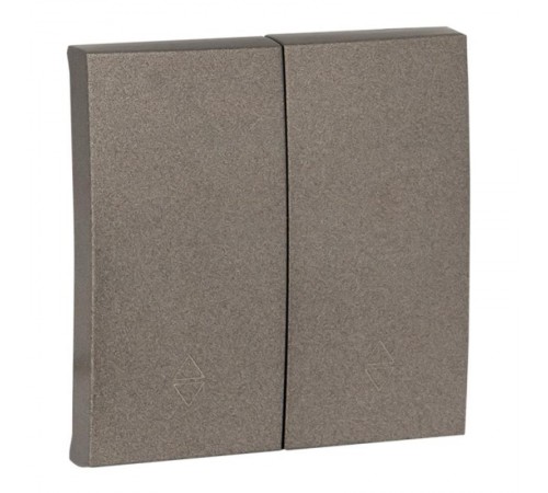 Валенсия лицевая панель выключателя 2-кл. проходного 10А графит EKF PROxima   ESV10-L-027-60   EKF