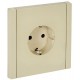 FORTE&PIANO Розетка с заземлением со шторками в/к 16А FP415 ваниль  FP-R14-16-K10  IEK