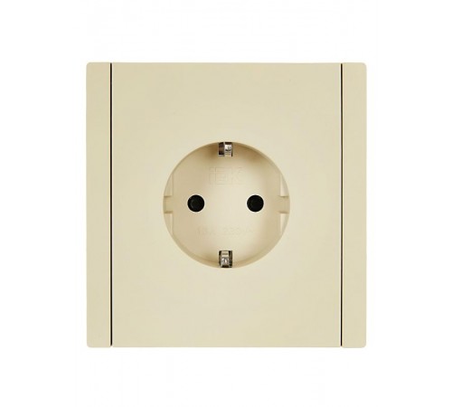FORTE&PIANO Розетка с заземлением со шторками в/к 16А FP415 ваниль  FP-R14-16-K10  IEK
