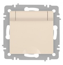 Розетка Intro Accent 6-203-02 2P+E Schuko с крышкой, 16А-250В, IP20, СУ, сл.кость  Б0063716  Intro