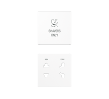 накладка бритвенной розетки белая  SOA7522WWPL  Jung