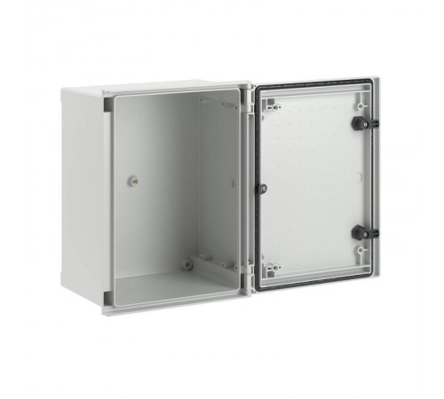 Шкаф цельный навесной из фибергласа без монтажной панели со сплошной дверью 400х300х200 мм  CN50432  DKC