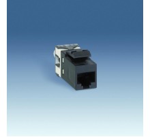 Simon 75 Механизм Коннектор AMP, UTP (RJ45), кат.5e, S27, S73L, S82, S82N, S82C, S88, S82 Detail, чёрный  75540-39  Simon