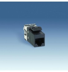 Simon 75 Механизм Коннектор AMP, UTP (RJ45), кат.5e, S27, S73L, S82, S82N, S82C, S88, S82 Detail, чёрный  75540-39  Simon