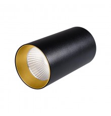Светильник накладной SP-POLO-R85-1-15W Day White 40deg (Black, Gold Ring)  022952  Arlight