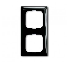 ABB Basic 55 Шато (чёрный) Рамка 2-ая  1725-0-1507   2CKA001725A1507  ABB