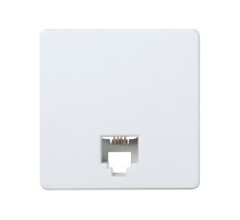 Simon 27 Розетка телефонная RJ-11, 4 контакта, широкий модуль, S27, белый  27480-35  Simon